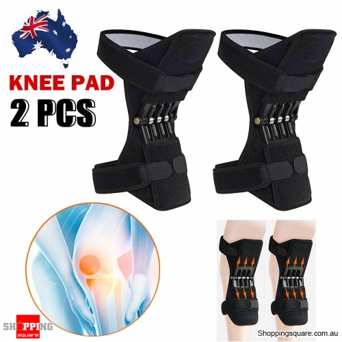 2X Joint Support Knee Pads Leg Power Knee Brace Spring Stabilizer Climb Booster