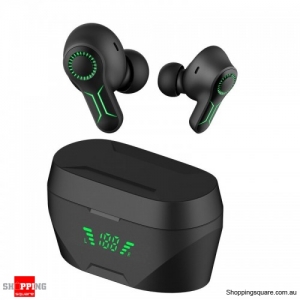 TWS ANC Fone bluetooth Earphones Noise Canceling Wireless Headphones Gaming Headphone With Mic - Black