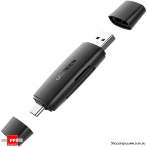 UGREEN USB3.0 2-in-1 SD Card Reader for SD, Micro SD, SDHC, SDXC, MMC Card