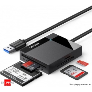 UGREEN 4 in 1 USB 3.0 SD TF CF MS Memory Card Reader