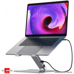 ORICO Foldable Laptop Stand with 4 USB3.0 Ports for MacBook, Laptop and Tablets of 11-15.6inch