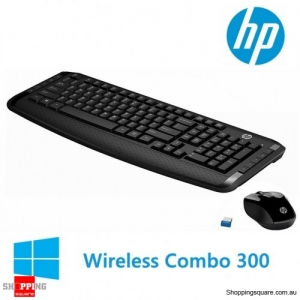 Wireless Keyboard and Mouse HP 300 Classic Desktop Combo Bundles For Laptop USB