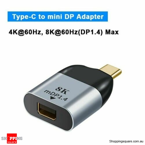 Type C Male to mini DP 1.4 Female Adapter