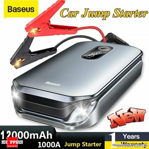 Baseus 1000A Car Jump Starter Power Bank 12000mAh Portable Battery Power Booster