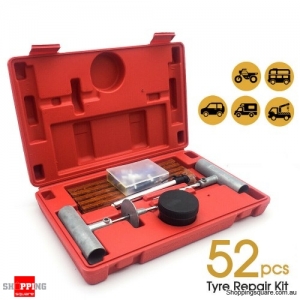 52PCS Tyre Puncture Repair Recovery Kit Heavy Duty 4WD ATV SUV Tool Plugs Tube