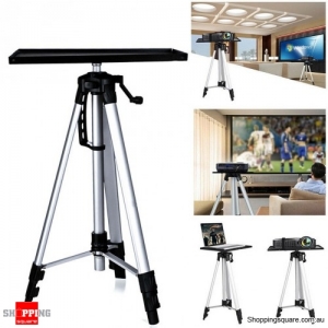 Projector Tripod Stand Aluminium Adjustable For Laptop With Tray 52-140cm Height