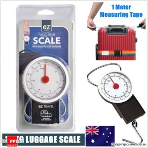 Portable Mechanical Luggage Scale Fishing Travel Baggage Weighing Measure Tape
