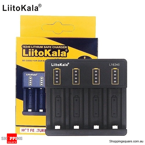 LiitoKala Lii-L16340 3.6V 3.7V 4.2V 16340 Rechargeable Li-ion Battery Charger