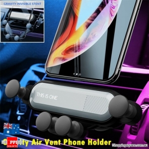 Gravity Car Phone Holder Air Vent Mount 360° Stand Cradle Fit For iPhone Samsung