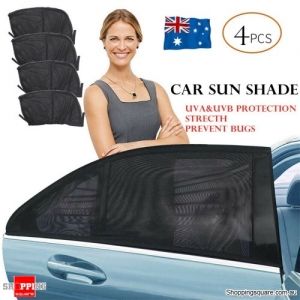 4x Universal SUV 4WD Car Window Sun Shade Sock Cover UV Blocker Baby Protection