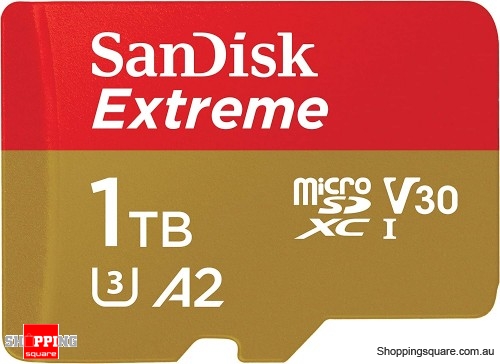 2022 New SanDisk 1TB Extreme microSDXC UHS-I C10 U3 V30 A2 Memory Card 190MB/s (SDSQXAV-1T00)