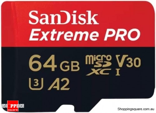 2022 New SanDisk Extreme Pro 64GB microSDXC Memory Card UHS-I U3 V30 A2 4K Full HD 200MB/s (SDSQXCU-064G)