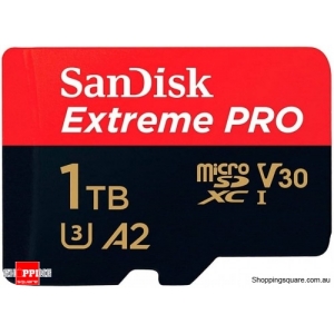 2022 New SanDisk Extreme Pro 1TB microSDXC Memory Card UHS-I U3 V30 A2 4K Full HD 200MB/s (SDSQXCD-1T00)