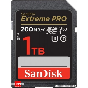 2022 New SanDisk Extreme PRO SDXC UHS-I SD Card C10, U3, V30, 4K UHD 1TB 200MB/s (SDSDXXD-1T00)