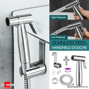 Stainless Steel Handheld Douche Bidet Toilet Spray Shower Shattaf Diverter Kit