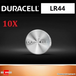 10X DURACELL LR44 1.5V Alkaline Button Cell Battery (imported)