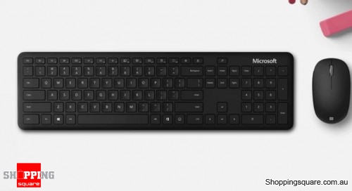 Microsoft Bluetooth Desktop Wireless Keyboard and Mouse Bundle - Black