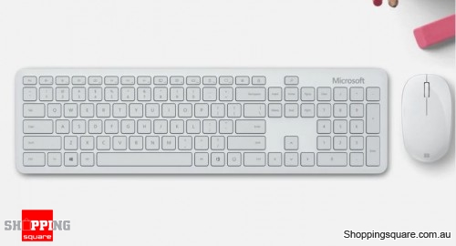 Microsoft Bluetooth Desktop Wireless Keyboard and Mouse Bundle - White