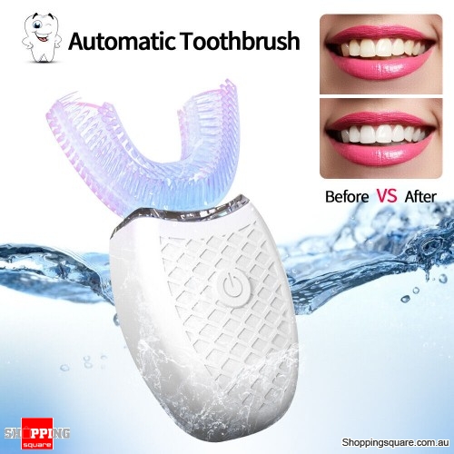 Wireless Automatic 360°Electric Sonic Toothbrush Teeth Whitening Silicone Brush