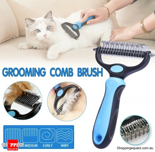 Dog Pet Cat Grooming Comb Brush Undercoat Rake Dematting Deshedding Trimmer Tool