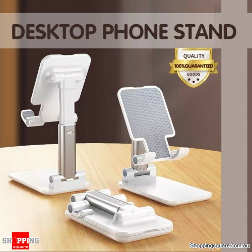 Adjustable Folding Desk Desktop Cell Phone Stand Mount Holder For iPhone Tablet