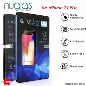 2x NUGLAS 2.5D Clear Tempered Glass Screen Protector for iPhone 14 Pro