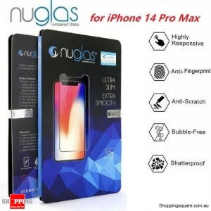 2x NUGLAS 2.5D Clear Tempered Glass Screen Protector for iPhone 14 Pro Max