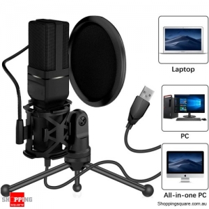 USB Microphone Computer Condenser Recording Microphones For Laptop,Desktop,PC