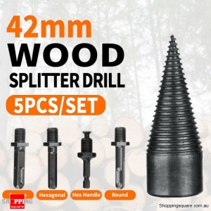 Speed Twist Drill Bit Wood Firewood Log Splitter Screw Splitting Cone Reamer