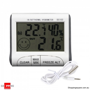 Indoor Outdoor Hygrometer Thermometer Temperature Humidity Digital Home Garden