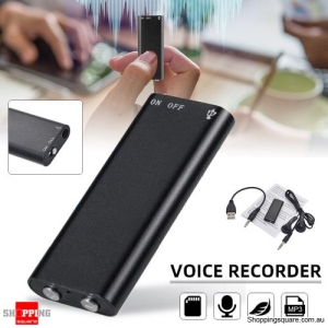 Mini Digital Voice Recorder 8GB USB Flash Drive Audio Recording MP3 Player