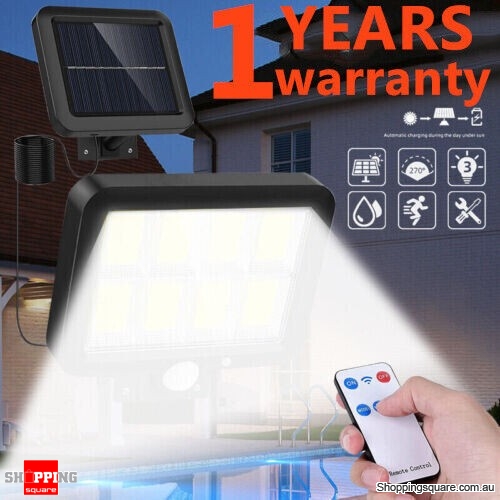 2000W Solar Motion Sensor Light Outdoor Garden Yard Wall Security Flood Lamp LED