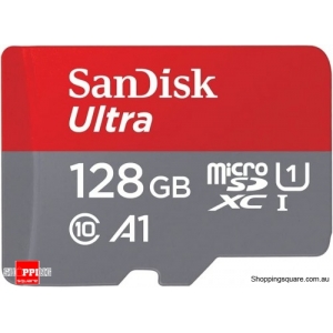 Sandisk Ultra 128GB Micro A1 SDXC UHS-I Class 10 U1 140mb/s(SDSQUAB-128G)