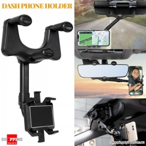 360 Degree Rotation Car Truck Phone Holder Rearview Mirror Mount For Mobile Phone GPS