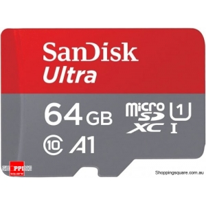 Sandisk Ultra 64GB Micro A1 SDXC UHS-I Class 10 U1 140mb/s(SDSQUAB-64G)