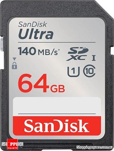 SanDisk Ultra 64GB SDXC UHS-I U1 Class 10 SD Card 140MB/s (SDSDUNB)