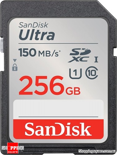 SanDisk Ultra 256GB SDXC UHS-I U1 Class 10 SD Card 150MB/s (SDSDUNC)