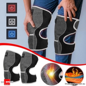 1 Pair Electric Heating Knee Pads Protective Joint Warming 3-gear Adjust Warmer