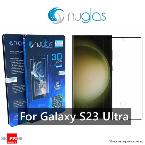 NUGLAS 3D Tempered Glass Screen Protector for Samsung Galaxy S23 Ultra