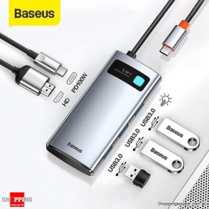 Baseus Type C HUB 3 USB 3.0 HDMI PD 100W Dock Station For MacBook Pro Splitter