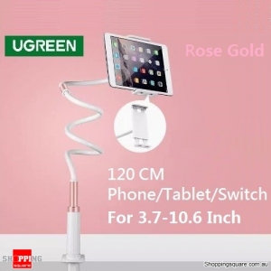 Ugreen 120CM Desk Stand 360 Gooseneck Aluminum Alloy Holder Cradle For Mobil Phone Tablet - Rose Gold