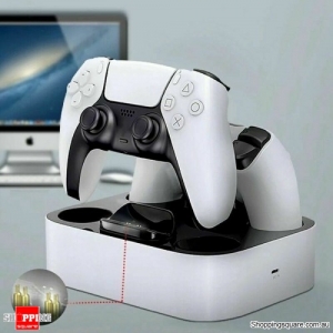 For PS5 Controller Fast Charger Dual Touch Charging Dock Station Sense