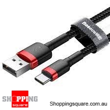 Baseus cafule Cable USB For Type-C 2A 3m Red Black Color