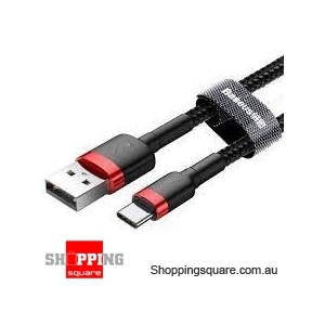 Baseus cafule Cable USB For Type-C 2A 3m Red Black Color