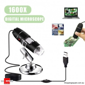 1600X Microscope 8LED Camera Magnifier Tool USB Digital for Android Mac Widows