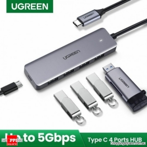 Ugreen 4-Port USB3.0 Hub Type C Hub USB C to Port Adapter Data Laptop Mac