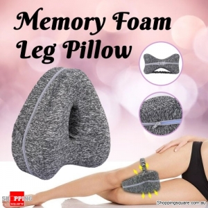 Memory Foam Leg Pillow Cushion Knee Support Pain Relief Washable Cover