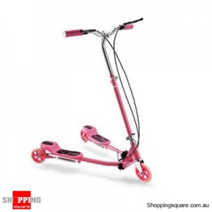Foldable Swing Scooter (Frog Kick)Pink