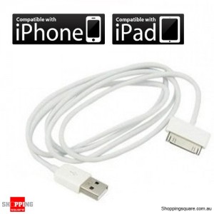 1M USB Cable for iPhone 4, 4S, 3G, 3Gs, iPad 2 and iPod