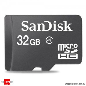 Sandisk 32GB microSDHC Memory Card Class 4 SDSDQM (Retail Pack)